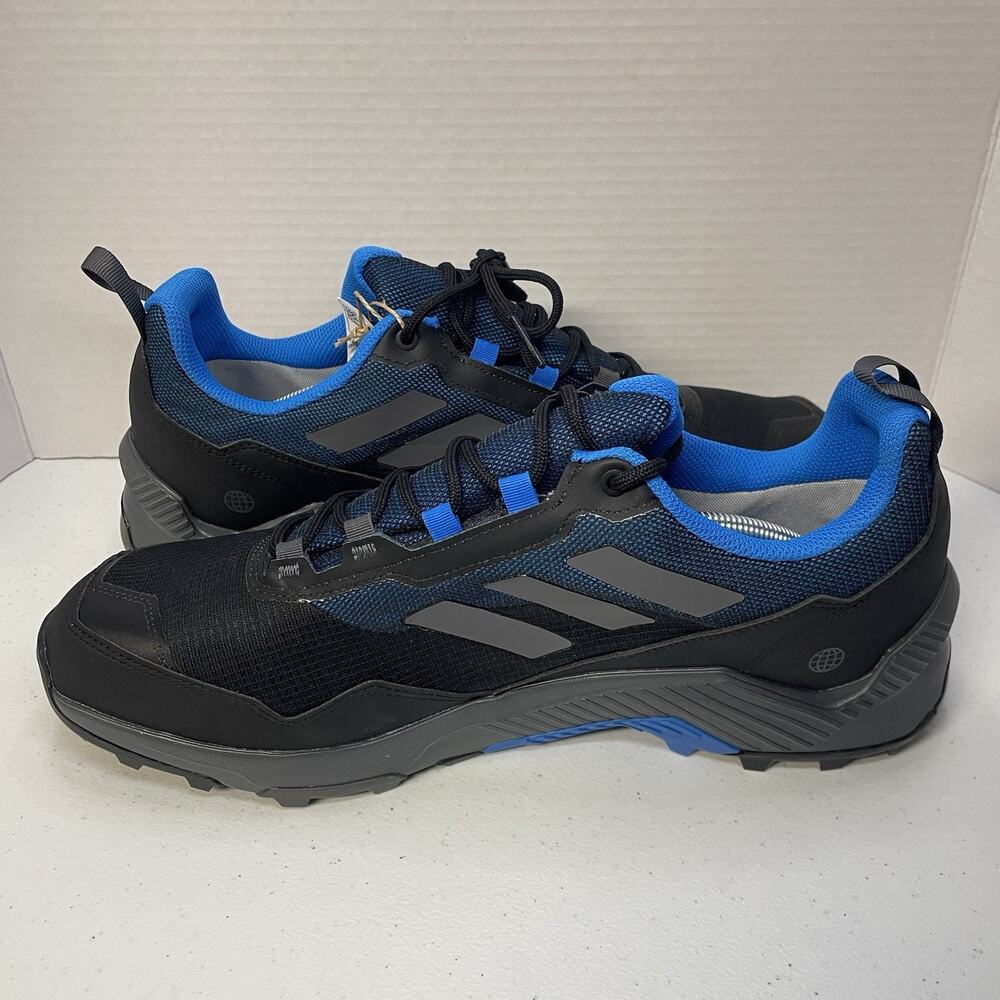 Adidas Men Size 13 Shoes Eastrail NEW 2 R.RDY Black Blue Hiking Trail S24009 - Picture 9 of 10